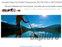 Tablet Screenshot of paddlesurfit.com